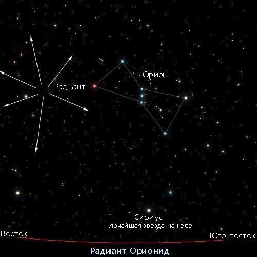 Ориониды и Созвездие Ориона