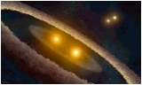 Планеты могут формироваться в системах из четырёх звёзд